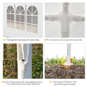 Image of an Outsunny 3m x 6m Gazebo With Sides, Waterproof, White