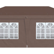 Image of an Outsunny 3m x 6m Pop Up Gazebo With Sides, Brown