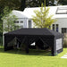 Image of an Outsunny 3m x 6m Pop Up Gazebo With Sides, Dark Grey