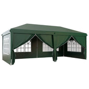 Image of an Outsunny 3m x 6m Pop Up Gazebo With Sides, Green