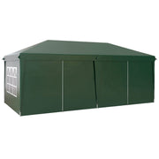 Image of an Outsunny 3m x 6m Pop Up Gazebo With Sides, Green