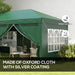 Image of an Outsunny 3m x 6m Pop Up Gazebo With Sides, Green