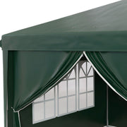 Image of an Outsunny 3m x 6m Pop Up Gazebo With Sides, Green