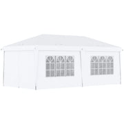 Image of an Outsunny 3m x 6m Pop Up Gazebo With Sides, White