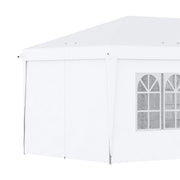 Image of an Outsunny 3m x 6m Pop Up Gazebo With Sides, White