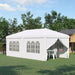 Image of an Outsunny 3m x 6m Pop Up Gazebo With Sides, White