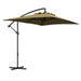 Image of a coffee coloured rectangular cantilever garden parasol