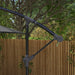 Image of a grey rectangular cantilever patio parasol