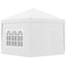 Image of an Outsunny 3x3 Pop Up Gazebo With Sides, White