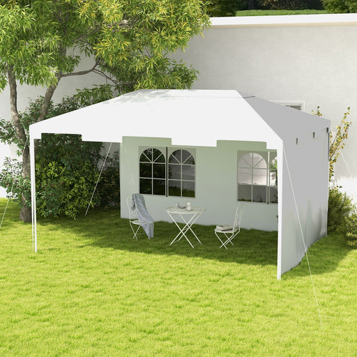 Image of an Outsunny 3x4 Gazebo With Sides, White