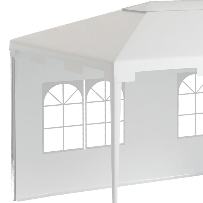 Image of an Outsunny 3x4 Gazebo With Sides, White