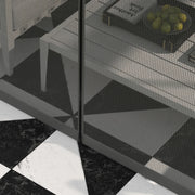 Image of a 4m x 3m Aluminium Polycarbonate Double Top Hard Roof Gazebo With Curtains and Mesh Nettings Black