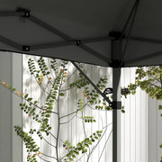 Image of Outsunny 5m x 3m Pop Up Gazebo with Extending Dual Awnings, Grey