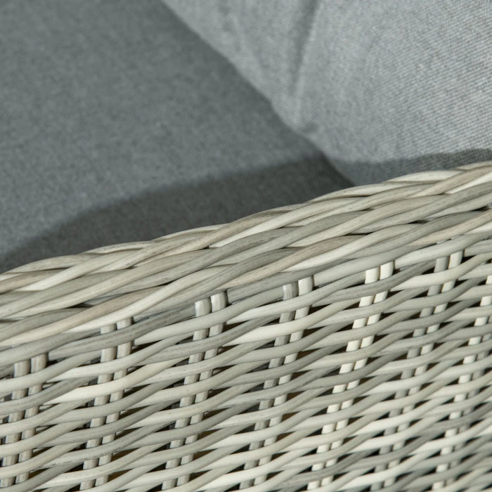 Image of a 5pc Mixed Grey Rattan Reclining Garden Chairs Set 