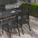 Image of an Outsunny 6 Seat Outdoor Dining Set, Dark Grey