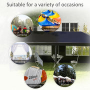 Image of an Outsunny 6m x 3m Gazebo With Sides, Black
