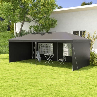 Image of an Outsunny 6m x 3m Gazebo With Sides, Dark Grey