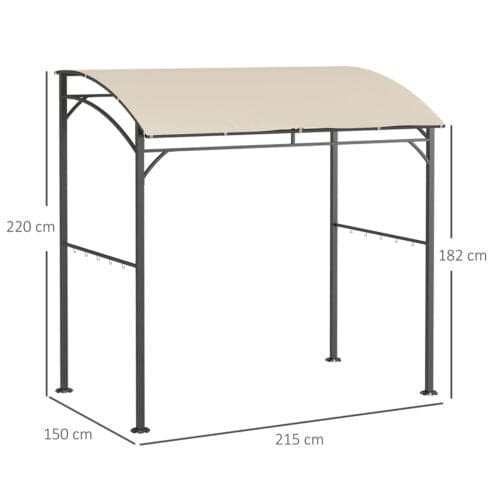 Image of an Outsunny Barbecue Canopy, Beige