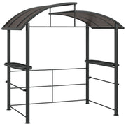 Image of an Outsunny Barbecue Canopy With Polycarbonate Roof, Grey