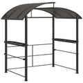 Image of an Outsunny Barbecue Canopy With Polycarbonate Roof, Grey