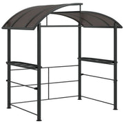 Image of an Outsunny Barbecue Canopy With Polycarbonate Roof, Grey