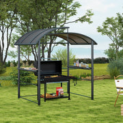 Image of an Outsunny Barbecue Canopy With Polycarbonate Roof, Grey
