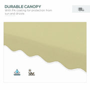 Image of a beige Square Cantilever Parasol