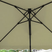 Image of a beige Square Cantilever Parasol