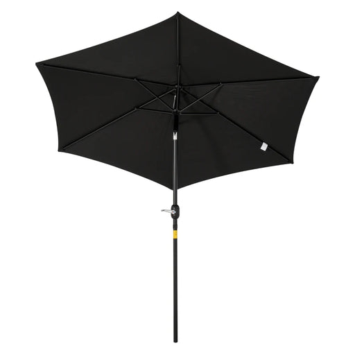 Image of a Black Crank Handle Parasol