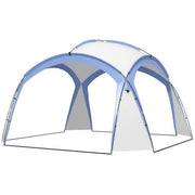 Image of an Outsunny Camping Dome Shelter, 3.5 x 3.5M, Blue