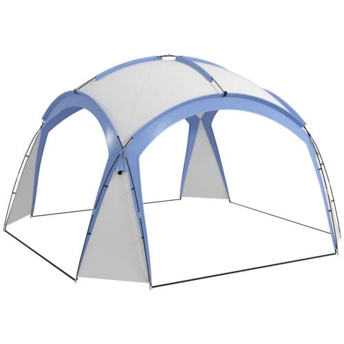 Image of an Outsunny Camping Dome Shelter, 3.5 x 3.5M, Blue