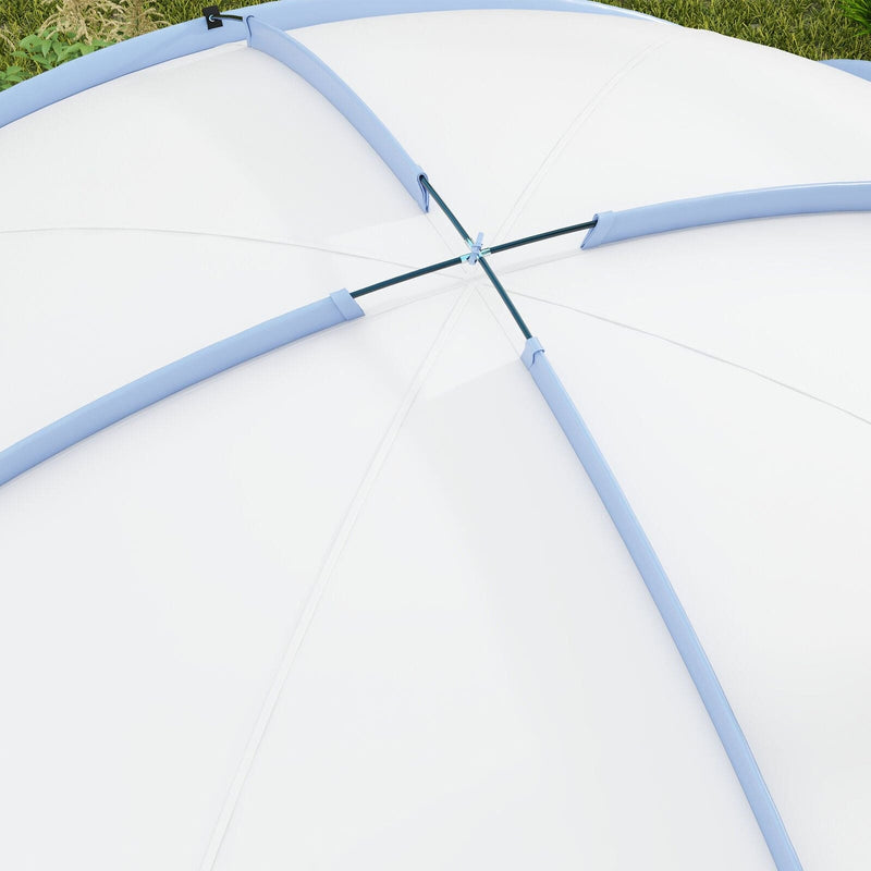 Image of an Outsunny Camping Dome Shelter, 3.5 x 3.5M, Blue