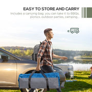 Image of an Outsunny Camping Dome Shelter, 3.5 x 3.5M, Green