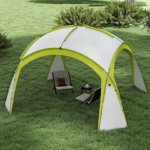 Image of an Outsunny Camping Dome Shelter, 3.5 x 3.5M, Green