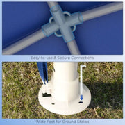 Image of an Outsunny Canopy For Patio, 2.7m x 2.7m, Blue