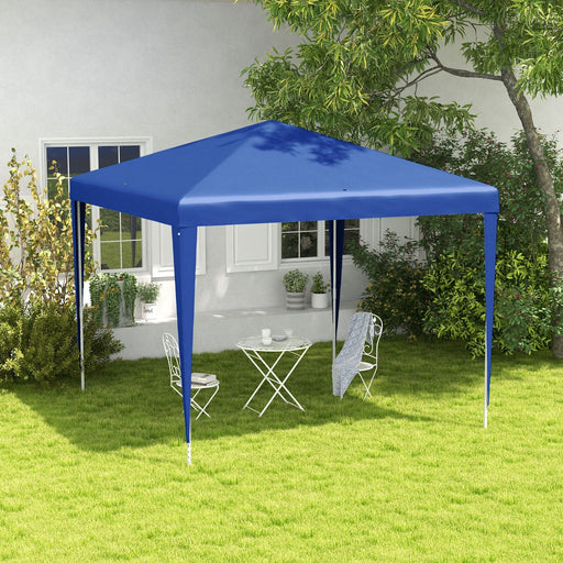 Image of an Outsunny Canopy For Patio, 2.7m x 2.7m, Blue
