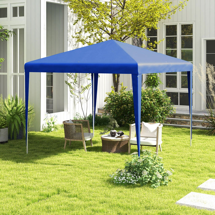 Image of an Outsunny Canopy For Patio, 2.7m x 2.7m, Blue
