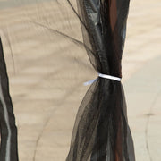 Image of an Outsunny Deluxe Pop Up Garden Gazebo With Mesh Sides, Dark Grey