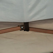 Image of an Outsunny Deluxe Pop Up Garden Gazebo With Mesh Sides, Dark Grey