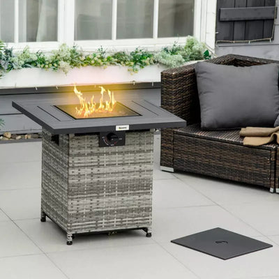 Fire Pit Table Outsunny