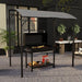Image of an Outsunny Gazebo For BBQ, Grey