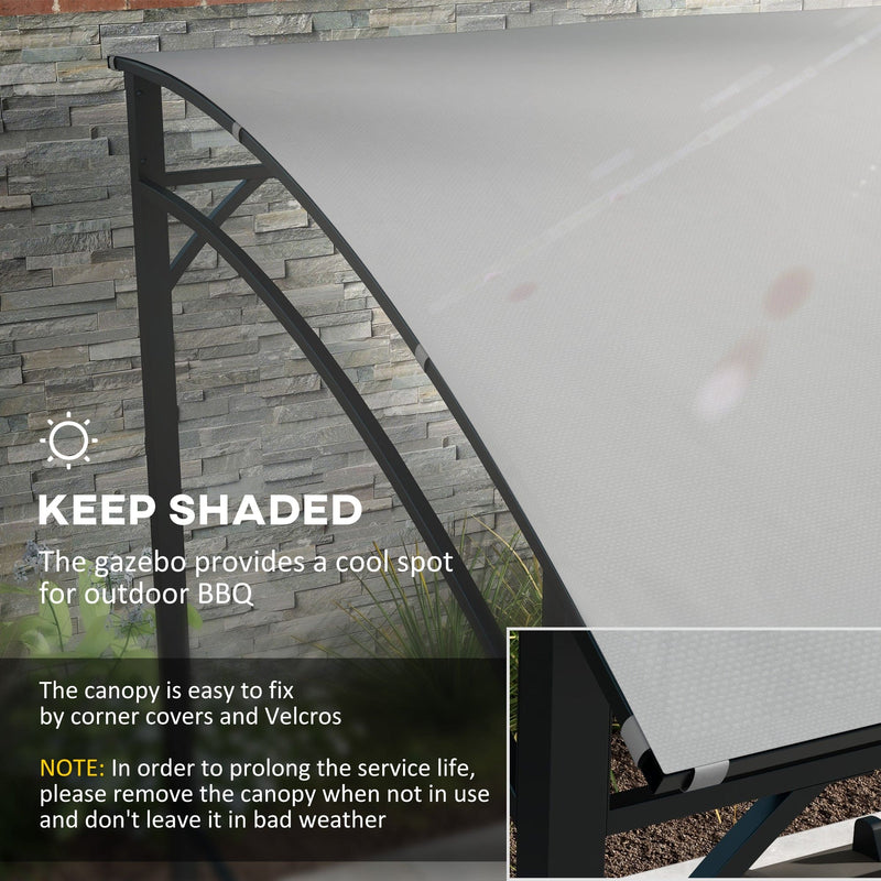 Image of an Outsunny Gazebo For BBQ, Grey