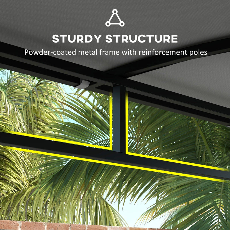 Image of an Outsunny Gazebo For BBQ, Grey