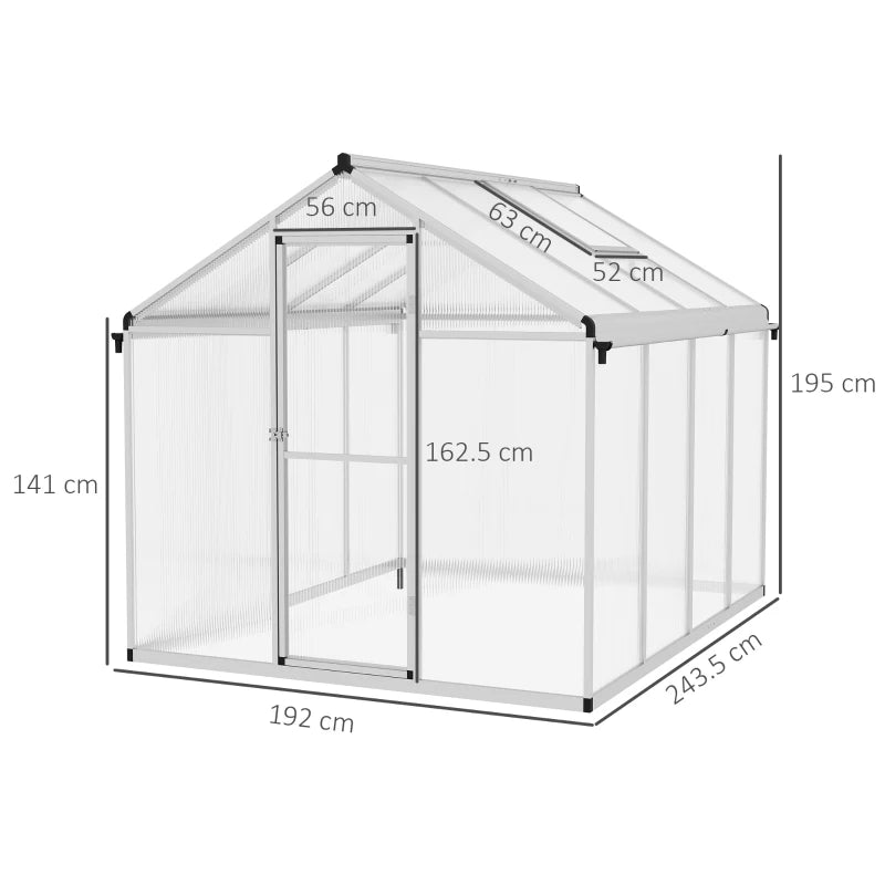 Image of a polycarbonate greenhouse 