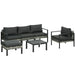 Image of an Outsunny Modern Patio Furniture Set, Charcoal