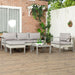 Image of an Outsunny Modern Patio Furniture Set, Light Grey