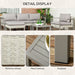 Image of an Outsunny Modern Patio Furniture Set, Light Grey