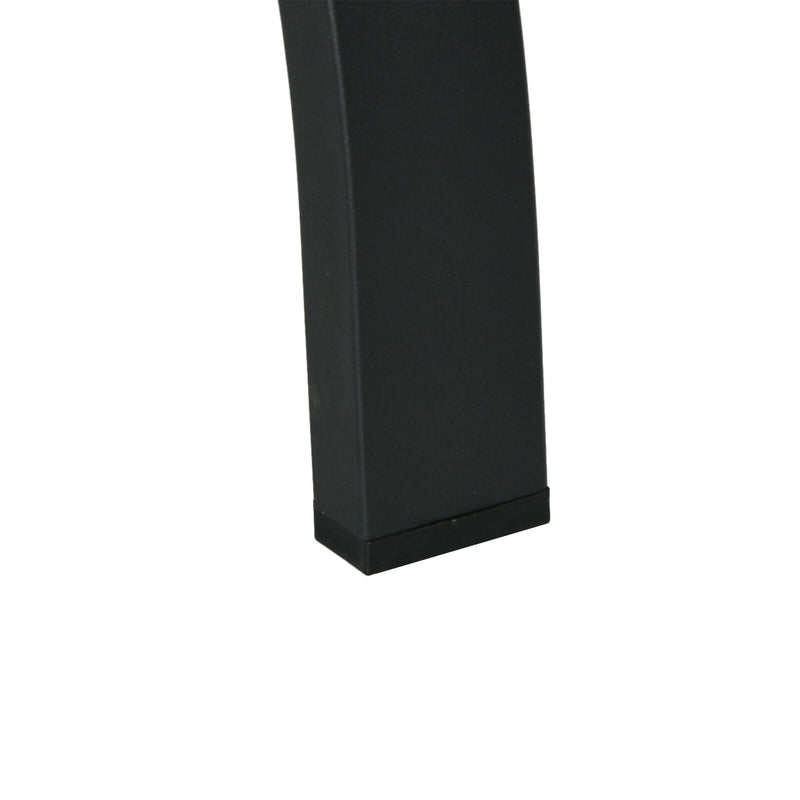 Image of an Outsunny 4 Seater Patio Dining Set, Black