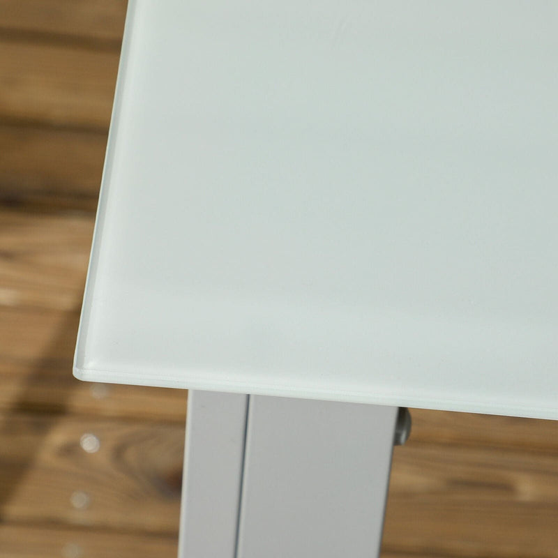 Image of Outsunny 6 Seat Patio Dining Set, Rectangular Table, 