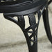 Image of an Outsunny Aluminium Three Piece Patio Bistro Set, Black